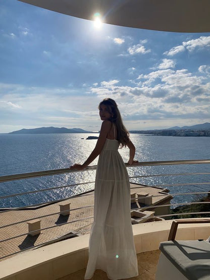 Sexy Prom Dresses Halter White Prom Dress Birthday Outfits P769