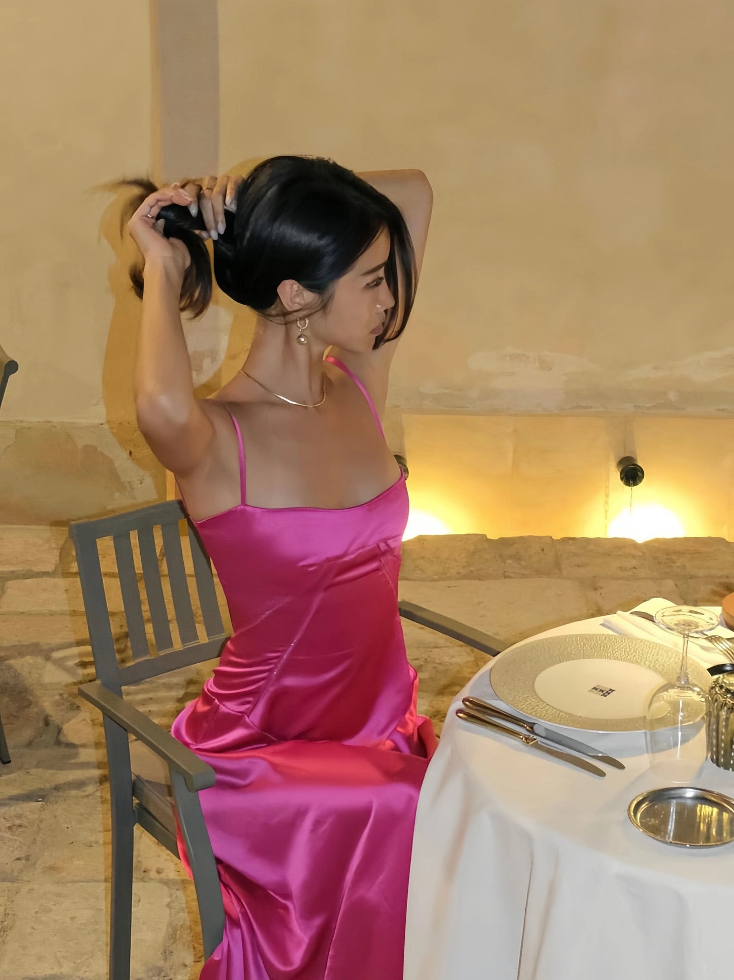 Sexy Mermaid Spaghetti Straps Black Birthday Dress 22th Birthday Outfits P805