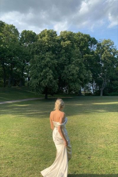 Sexy A line Sweetheart Party Dresses Ivory Slit Long Prom Dresses P936