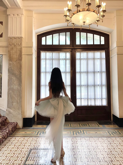 Baby Blue A Line Sweetheart Neck Tulle Short Homecoming Dress Birthday Dress with Bow SH3643