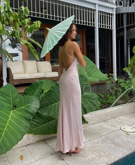 Fitted Backless Prom Dress Long Evening Gown Woman Elegant