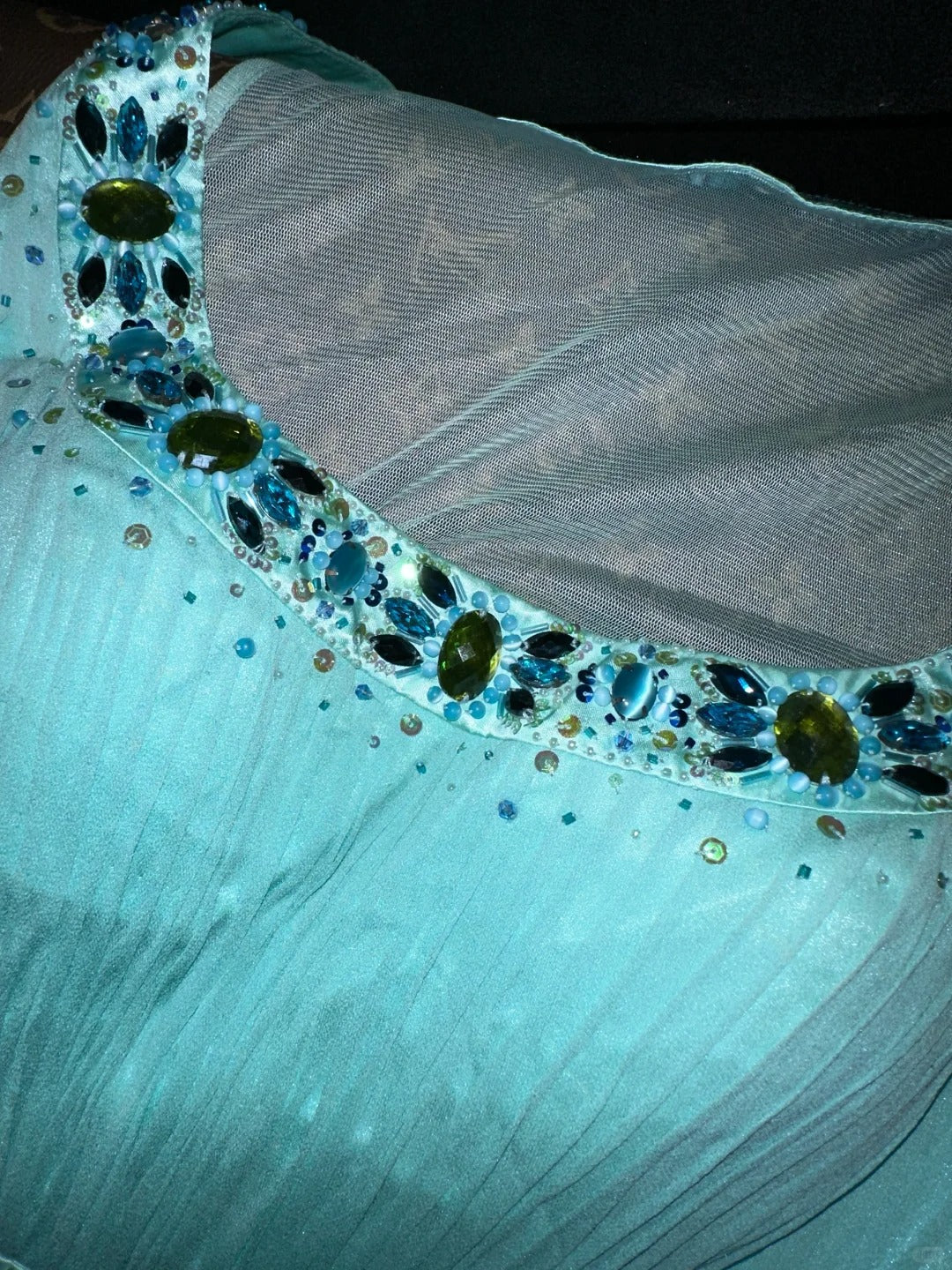 Blue Beaded Gorgeous Homecoming Dress Short Tulle Ball Gown Evening Dress gh4427