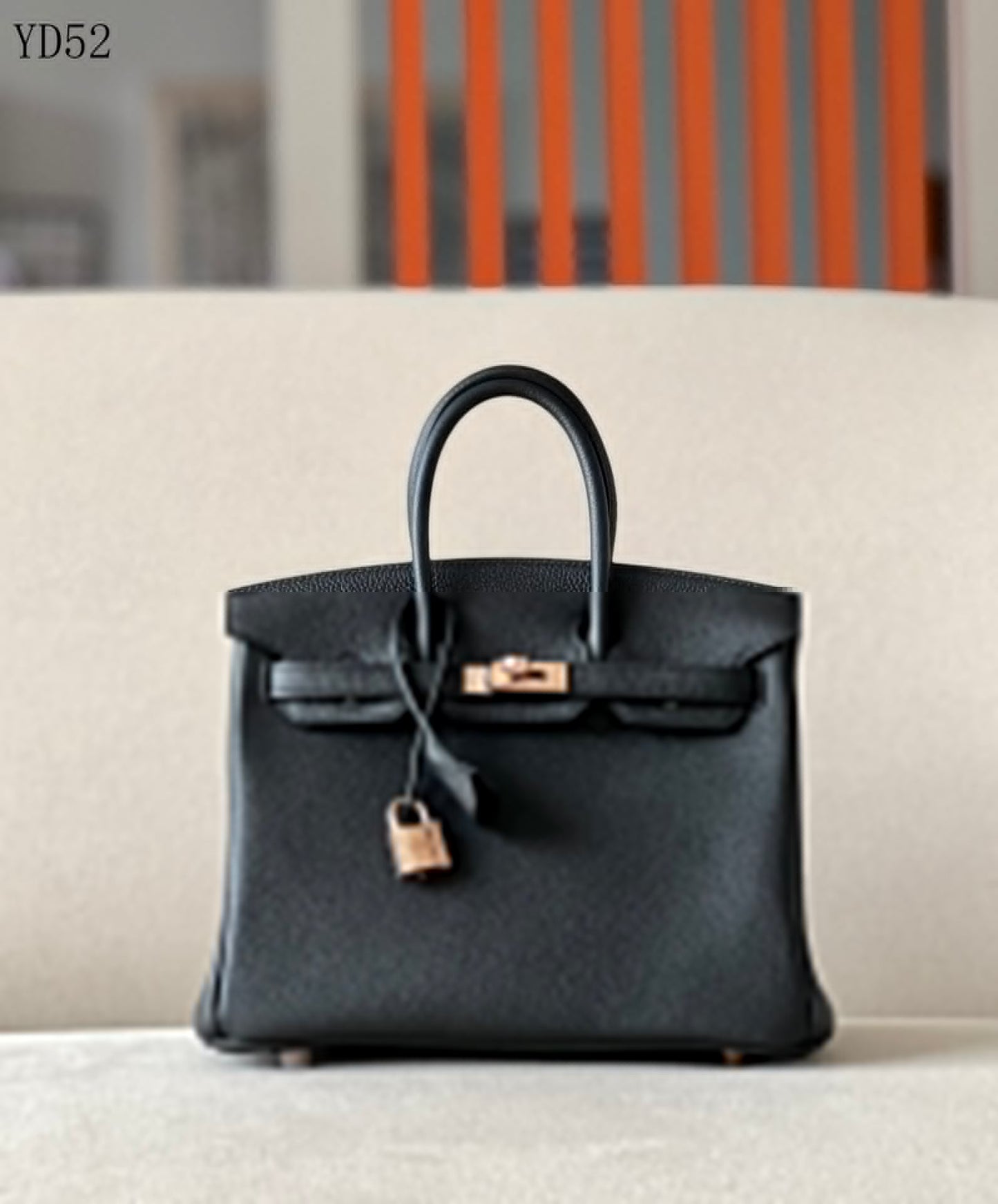 H BIRKIN 25 TOGO BLACK GOLD HARDWARE 25CM
