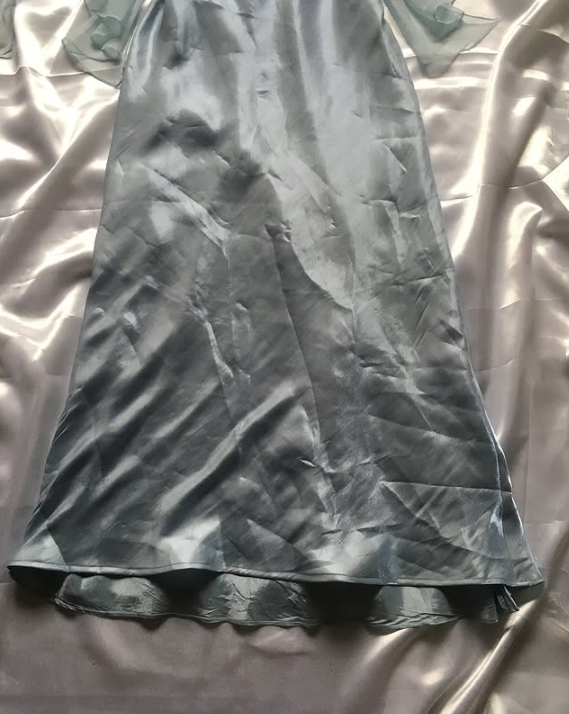 Purple/Mint Green Elegant Spaghetti Strap Long Tulle Ball Gown Evening Dress Party Dress gh3304