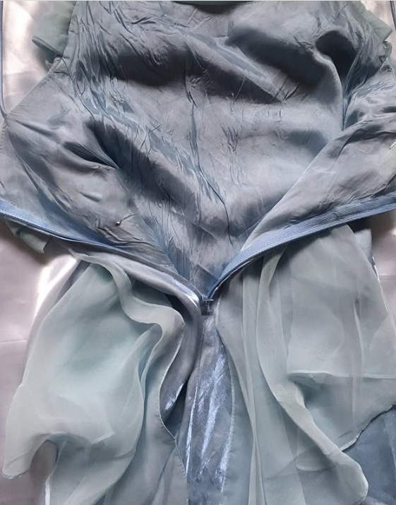 Purple/Mint Green Elegant Spaghetti Strap Long Tulle Ball Gown Evening Dress Party Dress gh3304