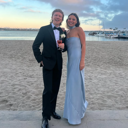 Light Blue Simple Elegant Fashion Long Satin Prom Dress Evening Dress Wedding Guest Party Dress gh3631
