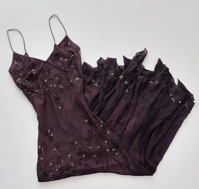 Purple Gorgeous Elegant Exquisite Beaded A-line Spaghetti Strap Long/Short Tulle Chiffon Ball Gown Birthday Party Dress Evening Dress Prom Dress gh4106