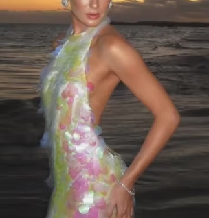 Pink Shiny Fashion Sequin Long Sling Travel Holiday/Birthday/Cocktail Party Dress gh4859