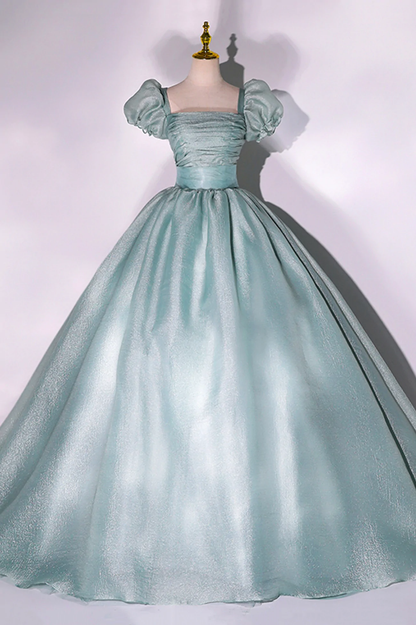 Green tulle long A line ball gown dress fashion dress  gh986