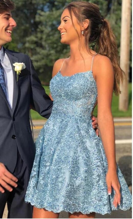 Lace Homecoming Dress  Short Prom Dress ,Formal Dress,Dance Dresses, Back To School Party Gown  gh890