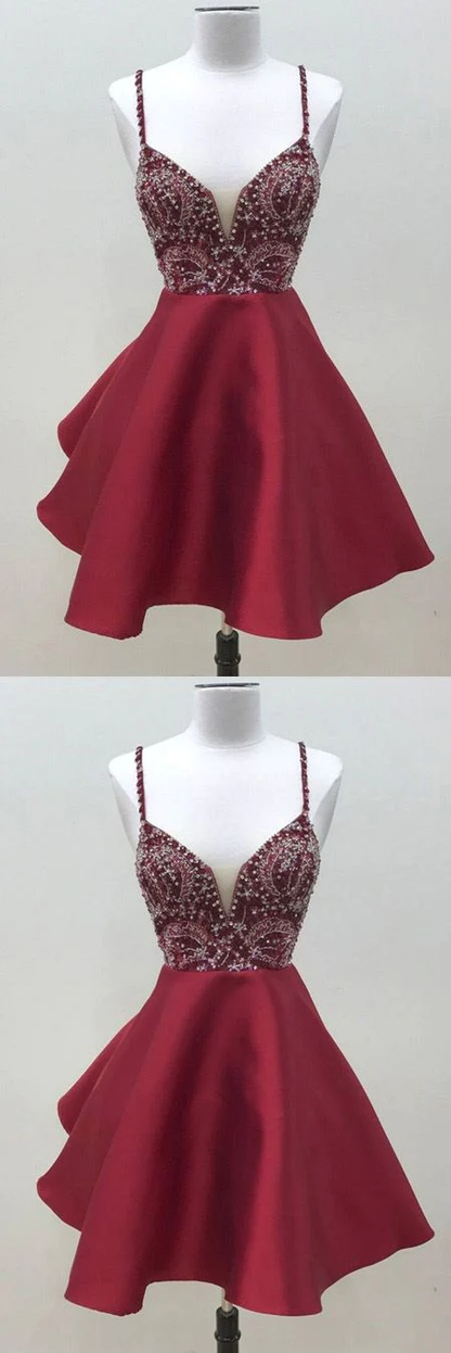 Homecoming, Short Prom Dress, Evening Dress ,Winter Formal Dress, Pageant Dance Dresses, Graduation School Party Gown gh1028