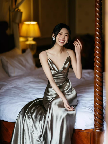 Sexy Mermaid Straps Backless Prom Dress 21th Birthday Outfits P682