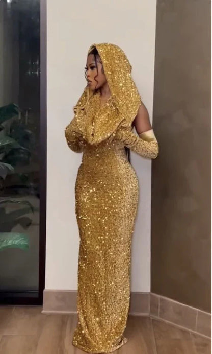 Red Shiny Pretty V Neck Long Bodycon Sexy Sequined Prom Dress Formal Evening Gown Party Dress gh3414