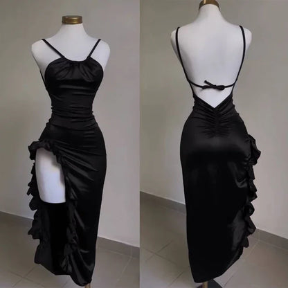 Purple Fashion Chic Suspender Long Elegant Sexy Bodycon Prom Dress Evening Gown Fashion Party Dress gh3449
