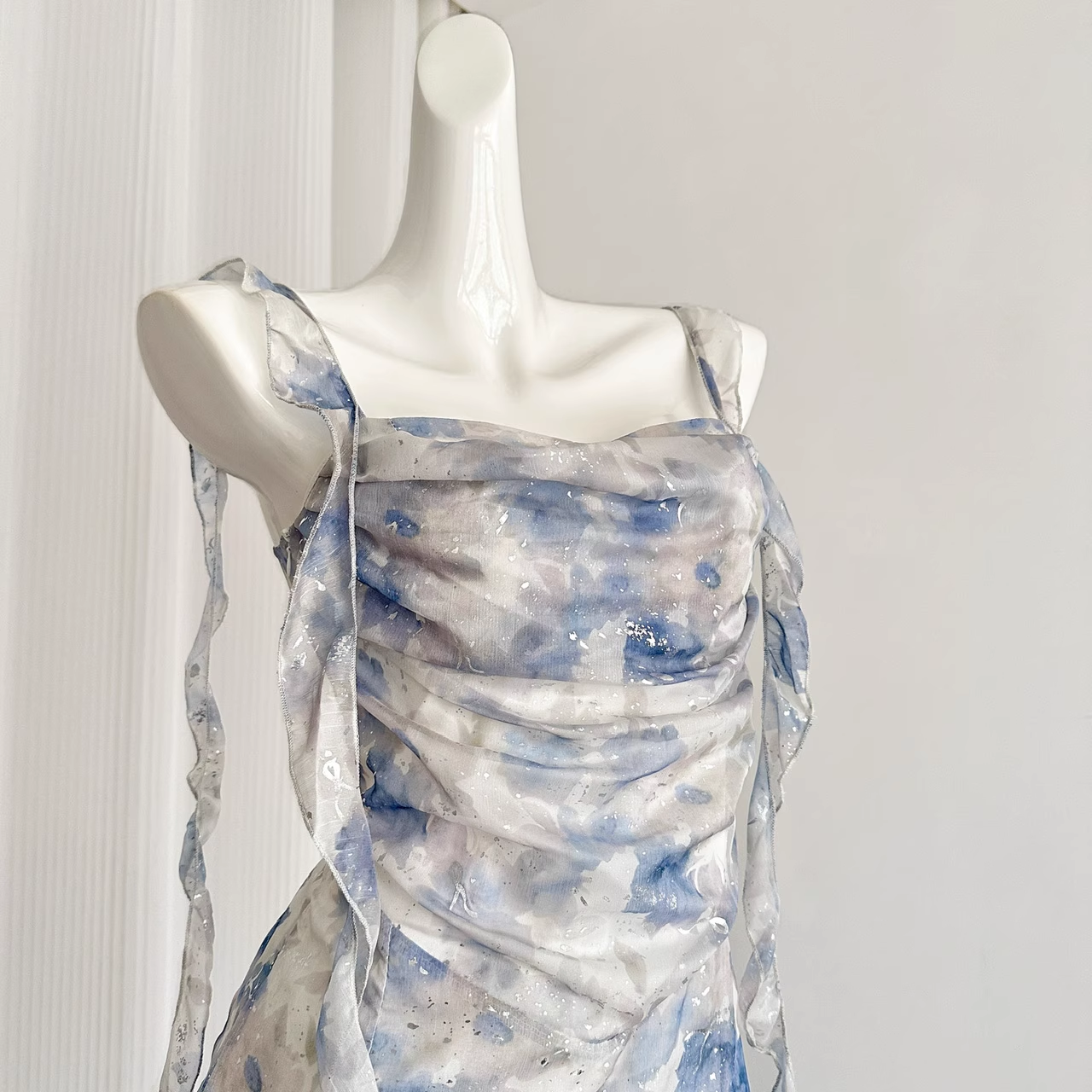 Classy Floral A Line Short Party Dress Vacation Dress S289