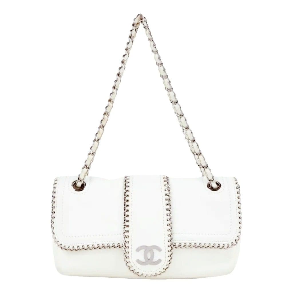 CHANEL Lambskin Mini Madison Flap White