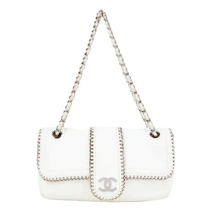 CHANEL Lambskin Mini Madison Flap White