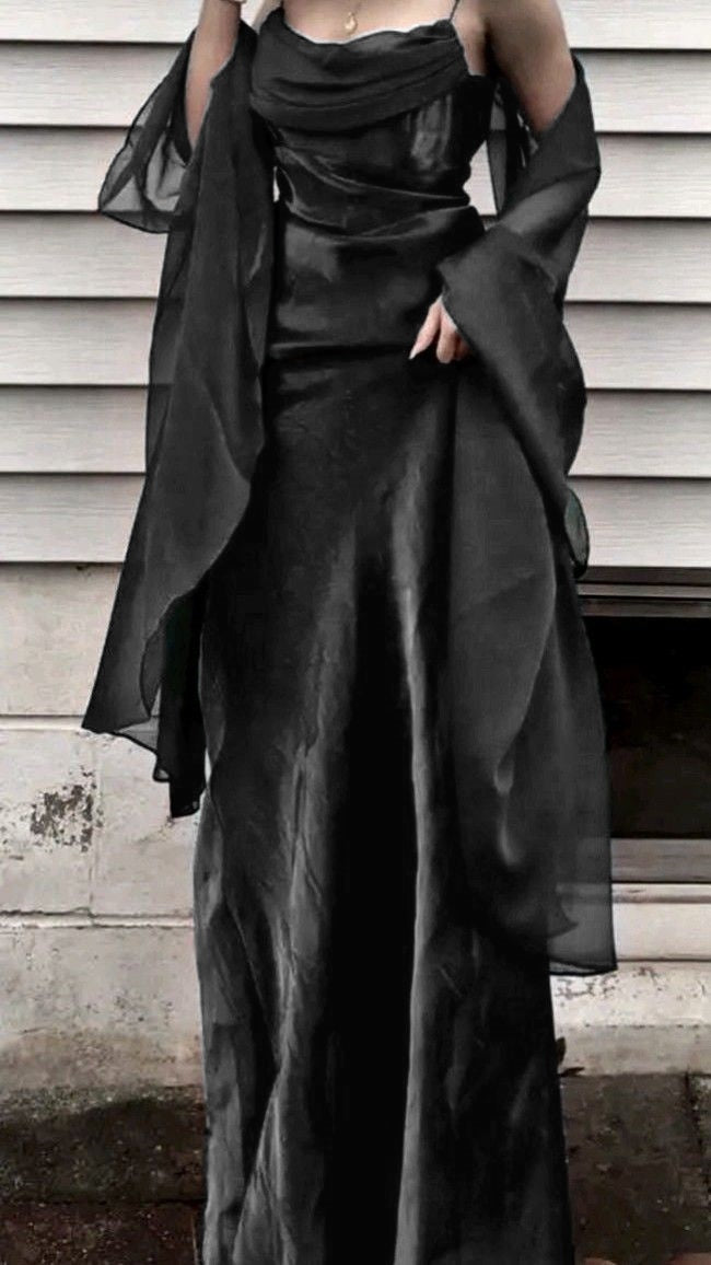 Vintage A Line Spaghetti Straps Green Chiffon Prom Dresses Long Evening Gown Formal Party Dress With Ribbon SD1302