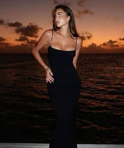 Sexy Mermaid Spaghetti Straps Floor Length Black Evening Dress Prom Dresses SD1656