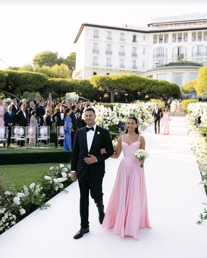 Elegant A Line Spaghetti Straps Floor-length Satin Long Pink Evening Dress Prom Dresses SD2033