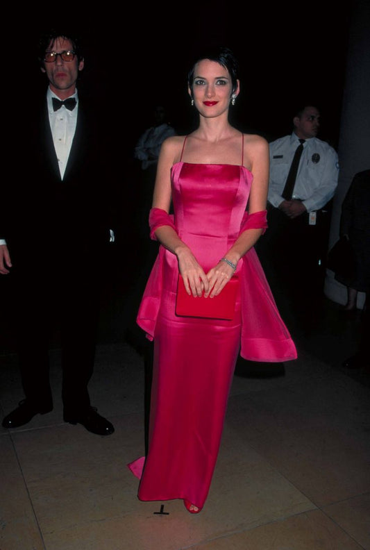 Gorgeous A Line Spaghetti Straps Hot Pink Long Prom Dress Evening Dress Formal Dress SD2201