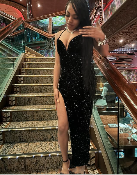 Sexy Mermaid Spaghetti Straps Sequin Slit Black Long Prom Dresses Party Dress SD2282