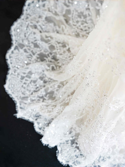 Pretty Bridal Gown Mermaid Off The Shoulder Lace White Long Wedding Dresses Modest Bridal Gowns D2717