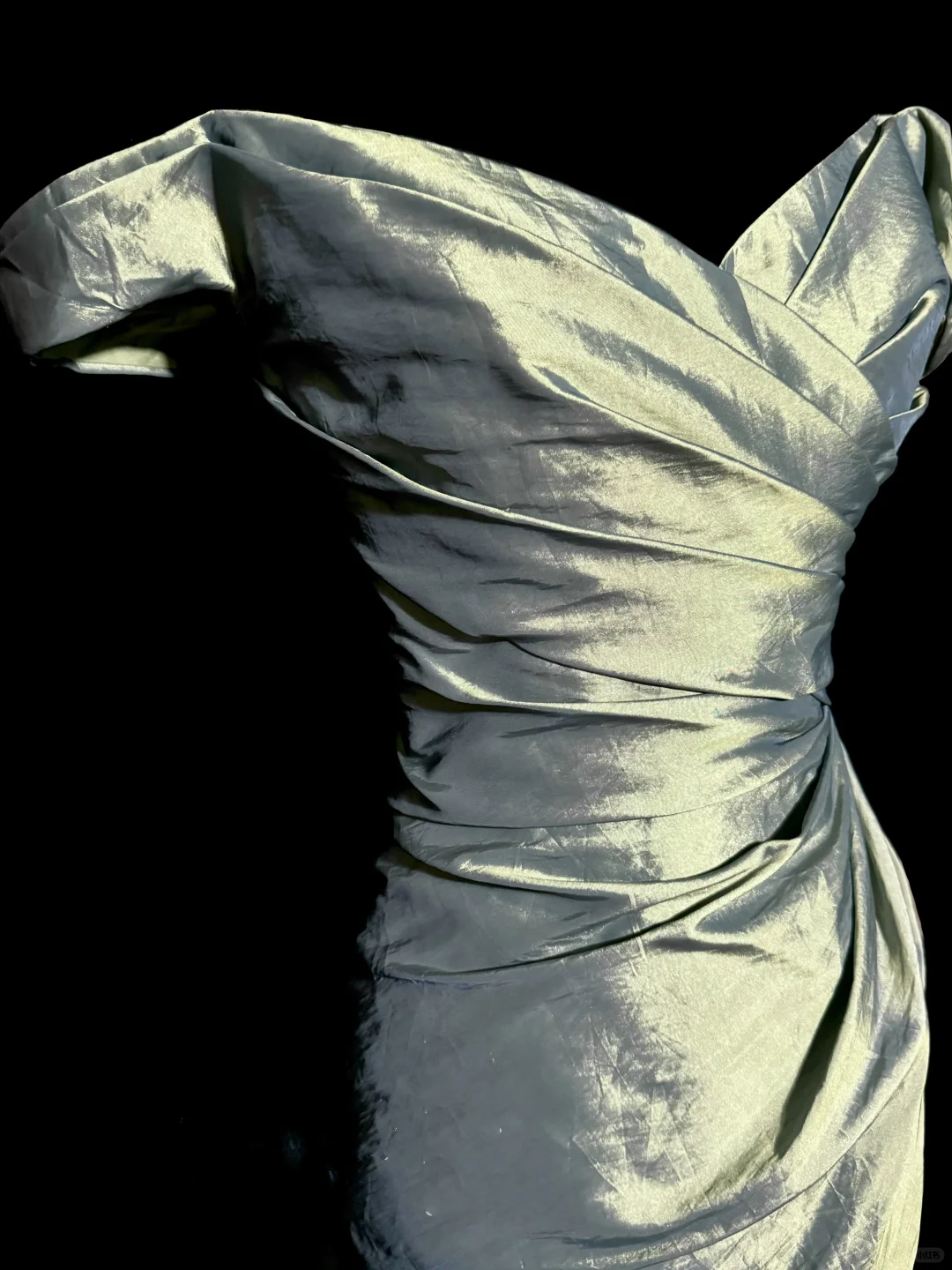 Vintage Mermaid Off The Shoulder Green Long Prom Gown Fairy Prom Dresses SD2945