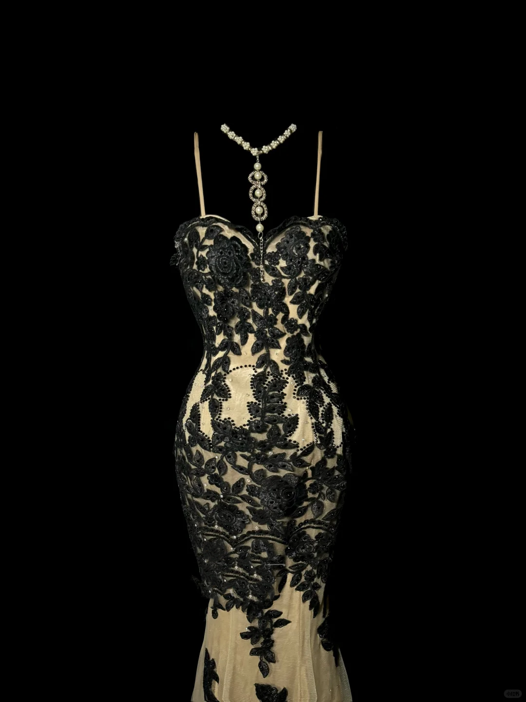 Vintage Classy Mermaid Spaghetti Straps Champagne Tulle Lace Long Evening Dress Prom Dresses H2972