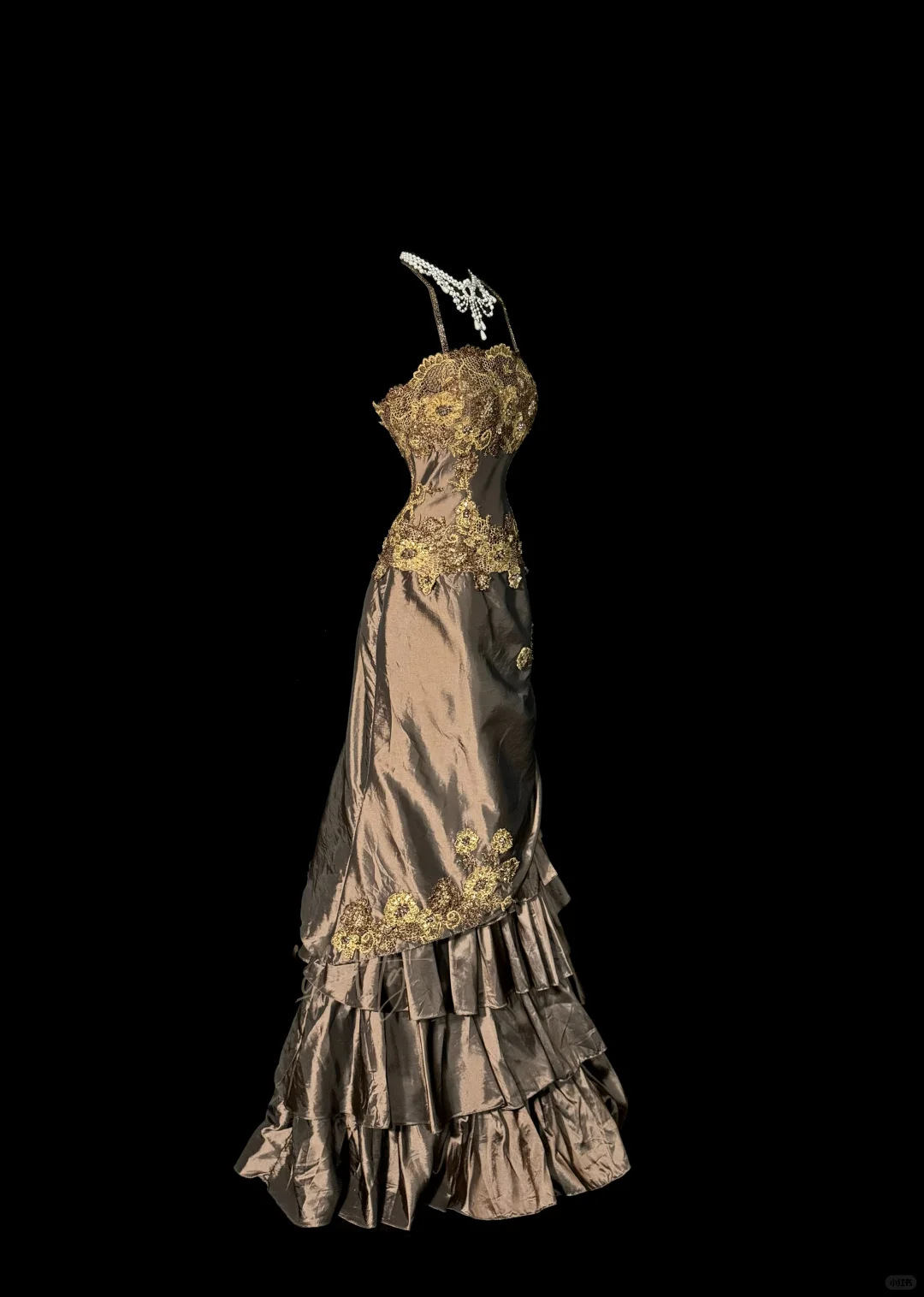 Classy Elegant Mermaid Spaghetti Straps Brown Sleeveless Long Prom Dresses H2973