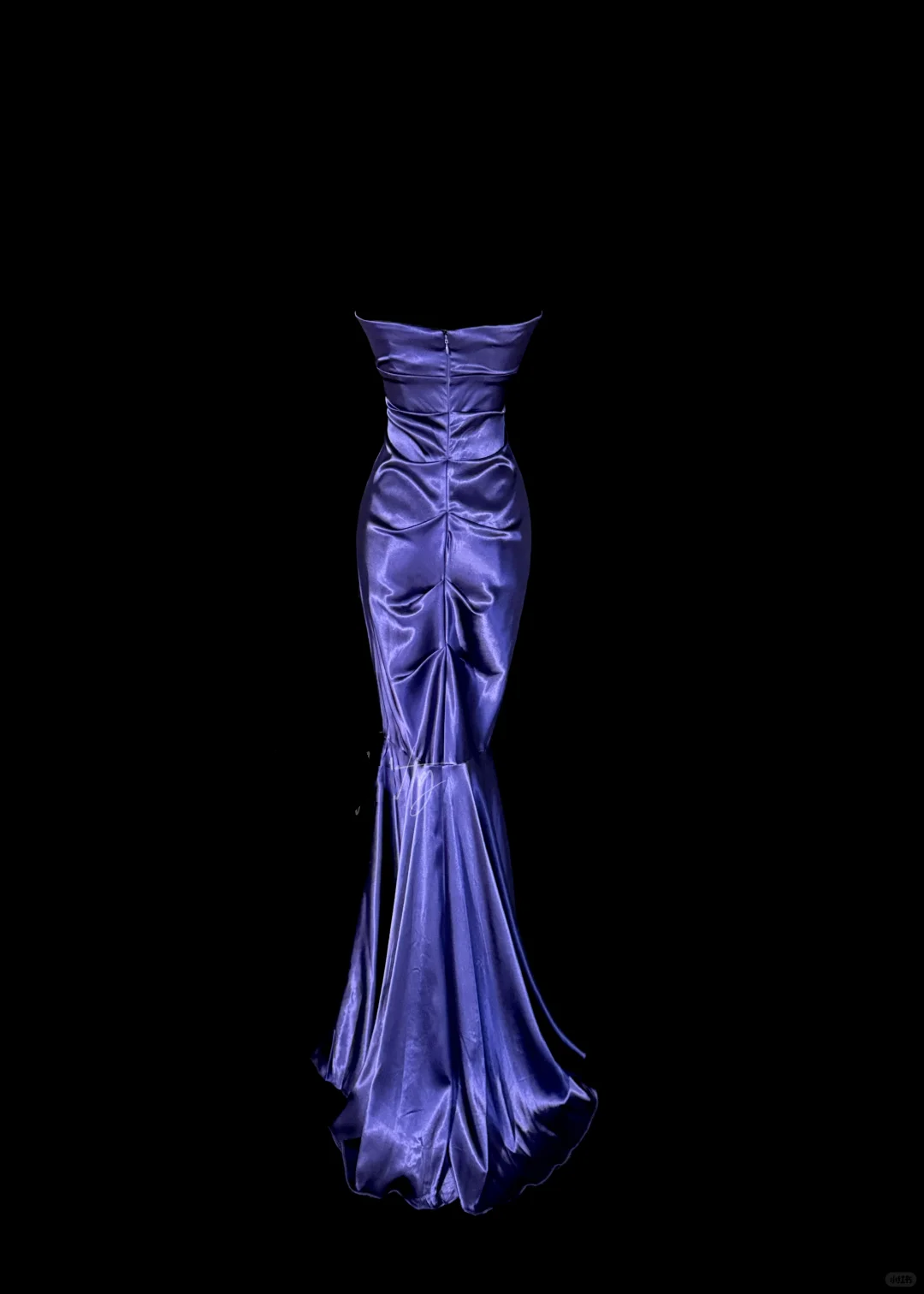 Vintage Classy Mermaid Sweetheart Grape Satin Sleeveless Pleated Long Evening Dress Prom Dresses H2974