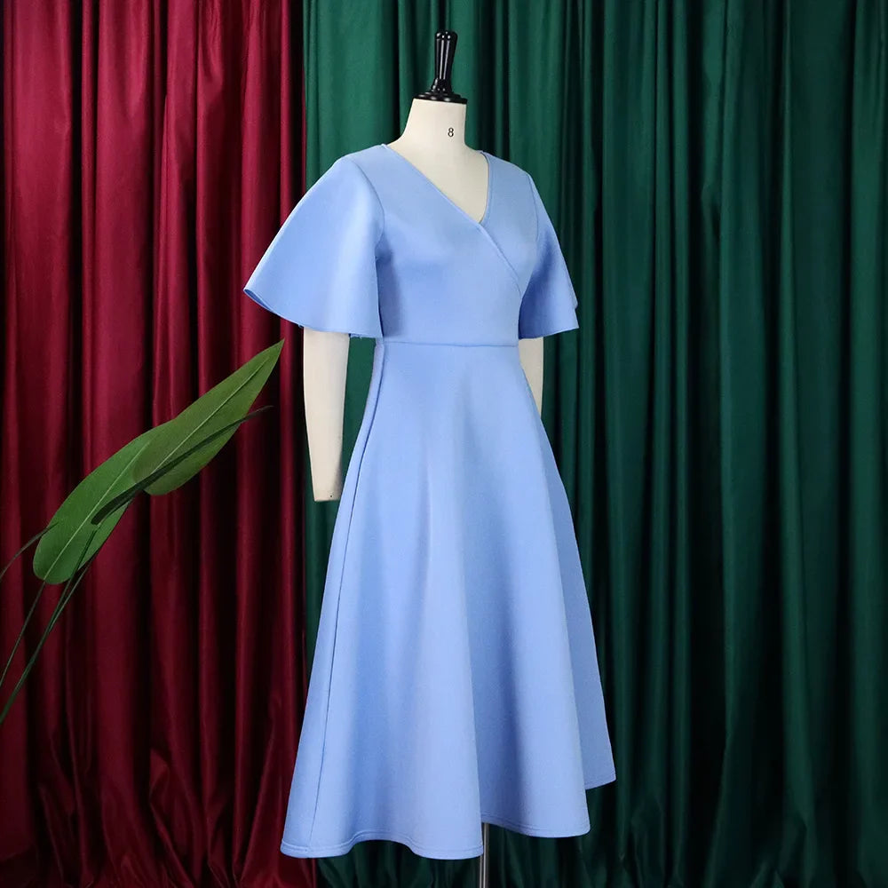 V Neck Evening Dress Fashion Gown Lilac Bridesmaids dresses    fg6067