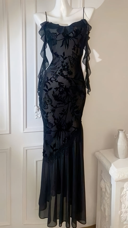 Sexy Black Lace Tight Party Dress