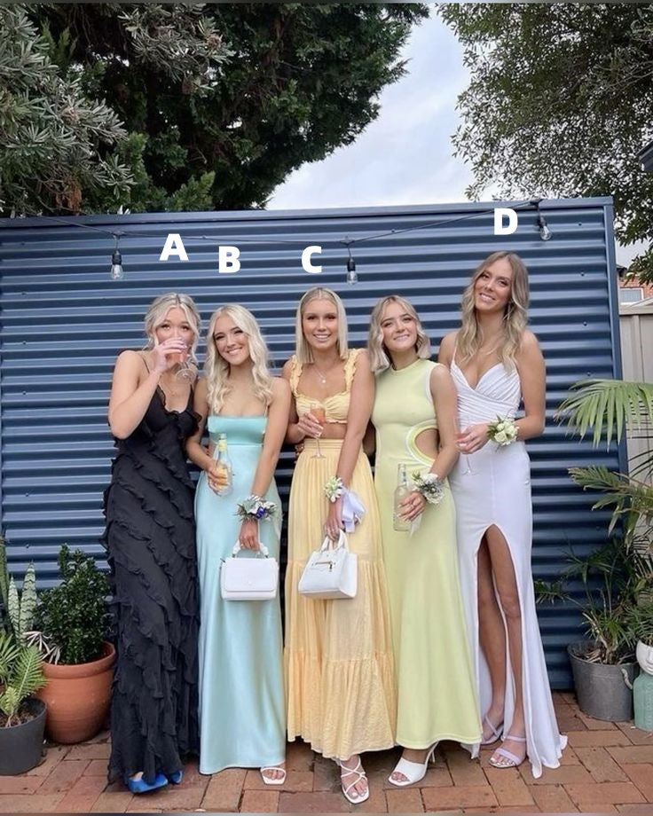 Simple Long Prom Dresses Custom Evening Dresses