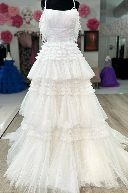 Plus Size Off The Shoulder Pink Ruffles A-Line Party Prom Dress