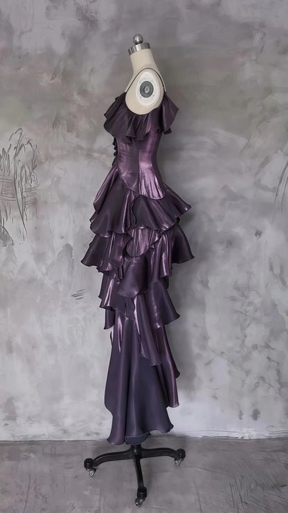 Sparkle Ruffle Prom Dresses, Causal Birthday Dresses, Dance Party Dress