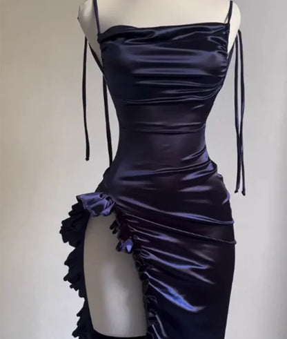 Simple Sleeveless Prom Party Dress with Split      cg25305