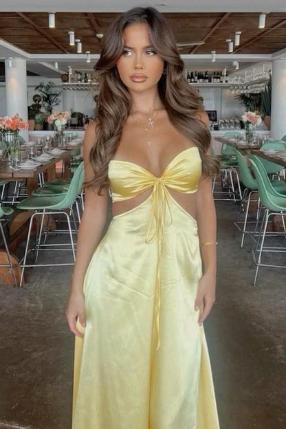 Strapless Pink Back Tie A-line Formal Dress Stylish Party Dresses