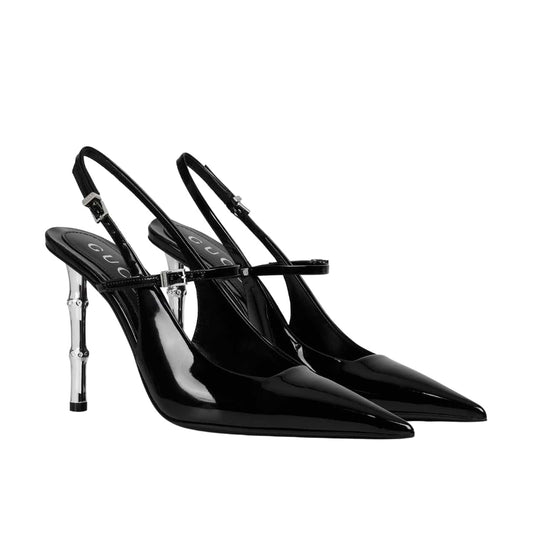 GUCCI WOMEN’S SLINGBACK PUMP BLACK 812998 BNC00 1000