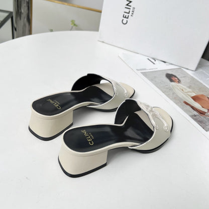 CELINE CLEMENCE MULE IN WHITE 362355045C 01MK