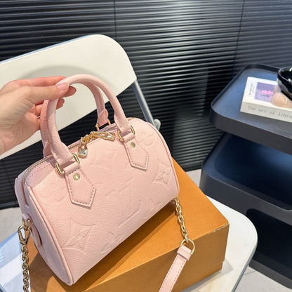 LOUIS VUITTON SPEEDY BANDOULIÈRE 20 MONOGRAM PINK 20CM M47136