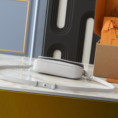 LOUIS VUITTON WALLET ON CHAIN IVY BRUME GRAY 23CM M14225