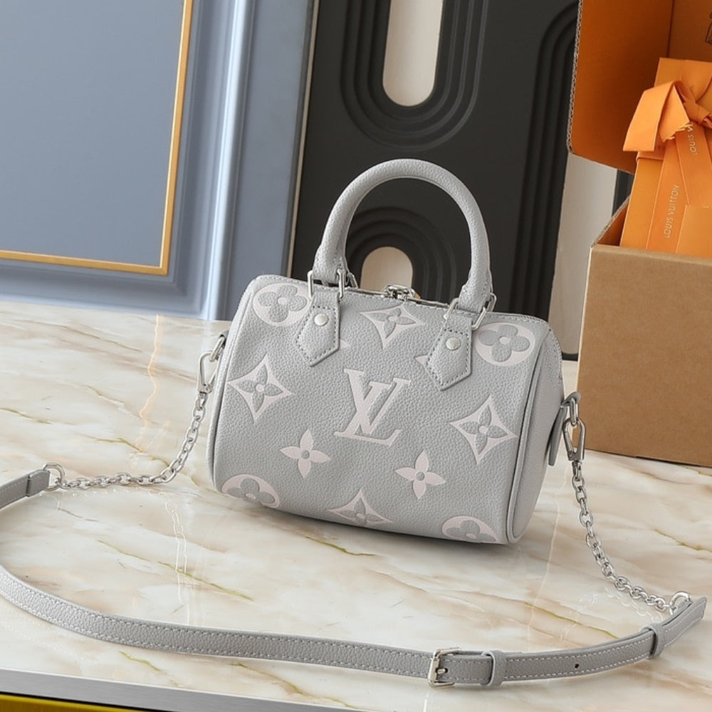 LOUIS VUITTON SPEEDY BANDOULIÈRE 20 BAG GRAY 20CM M14207