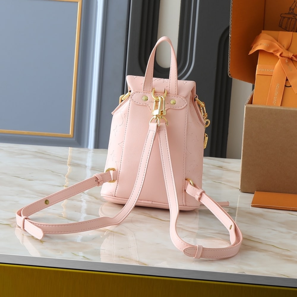 LOUIS VUITTON COUSSIN BACKPACK MINI PINK JASMIN 15CM M13389