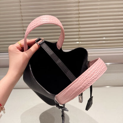 HERMES PICOTIN LOCK 18 BAG BLACK AND PINK 18CM