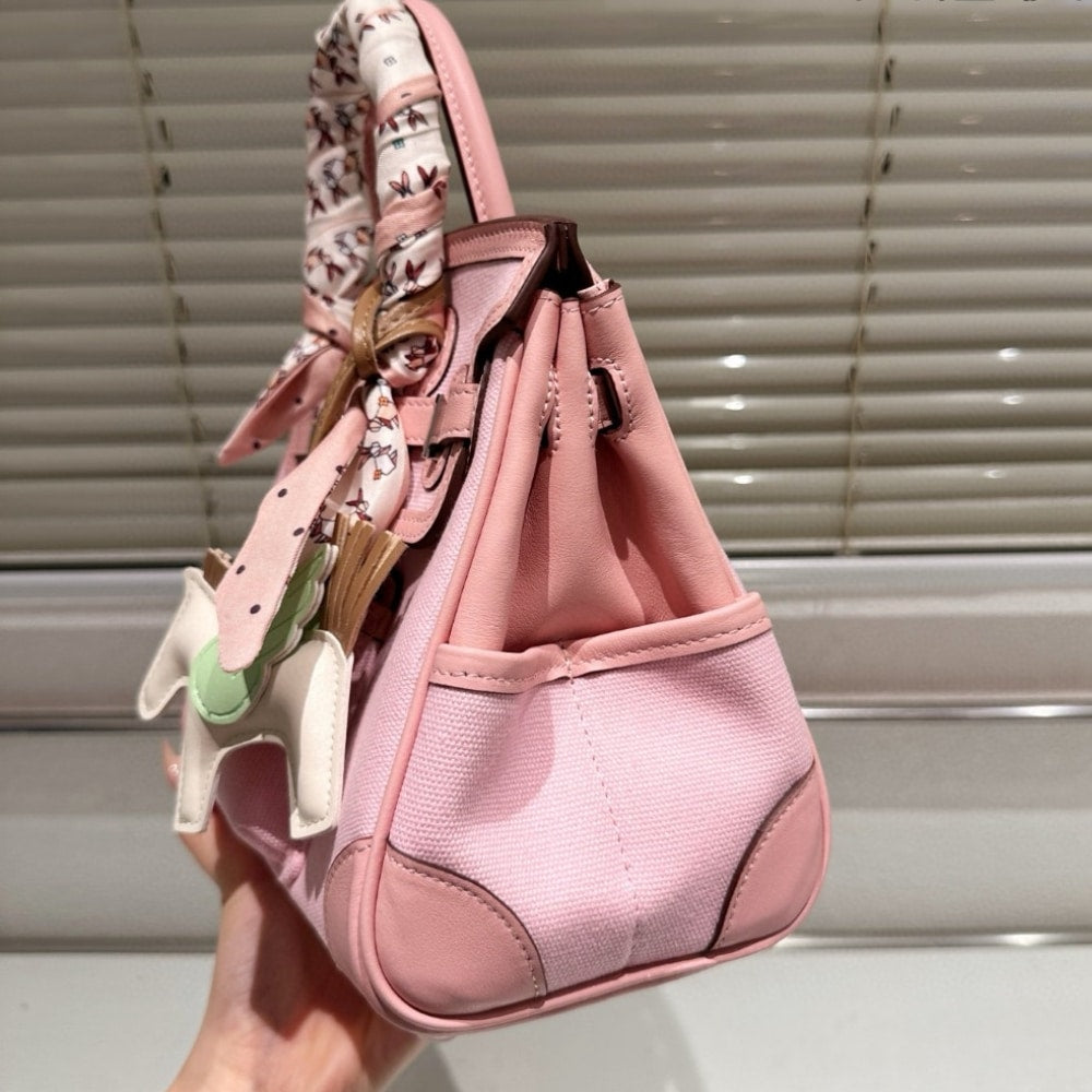 HERMÈS BIRKIN 25 CARGO TRAVEL BAG PINK 25CM