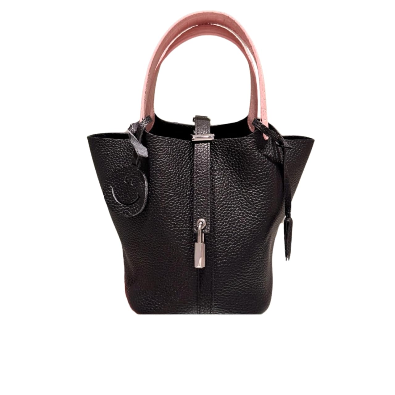 HERMES PICOTIN LOCK 18 BAG BLACK AND PINK 18CM