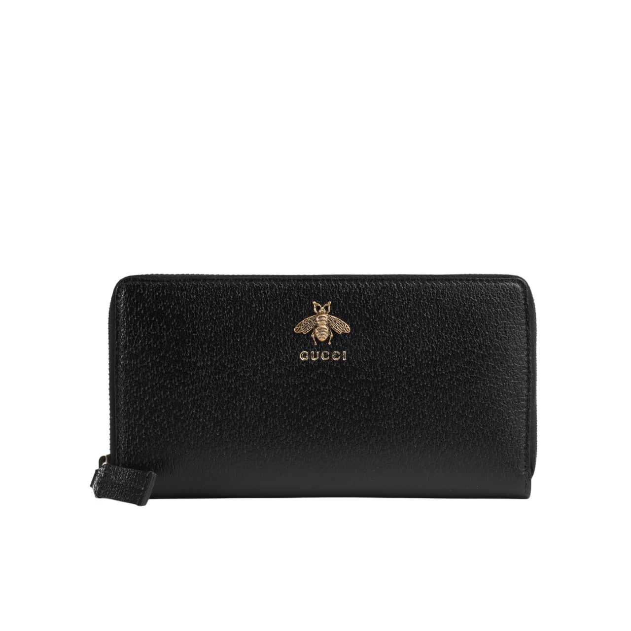 GUCCI ANIMALIER LEATHER ZIP AROUND WALLET 19CM 523667 DJ20T 1000