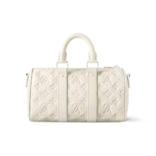 LOUIS VUITTON KEEPALL BANDOULIÈRE 25 BAG CREAM 25CM M24434