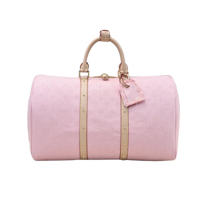 LOUIS VUITTON KEEPALL BANDOULIÈRE 45 DENIM PINK 45CM
